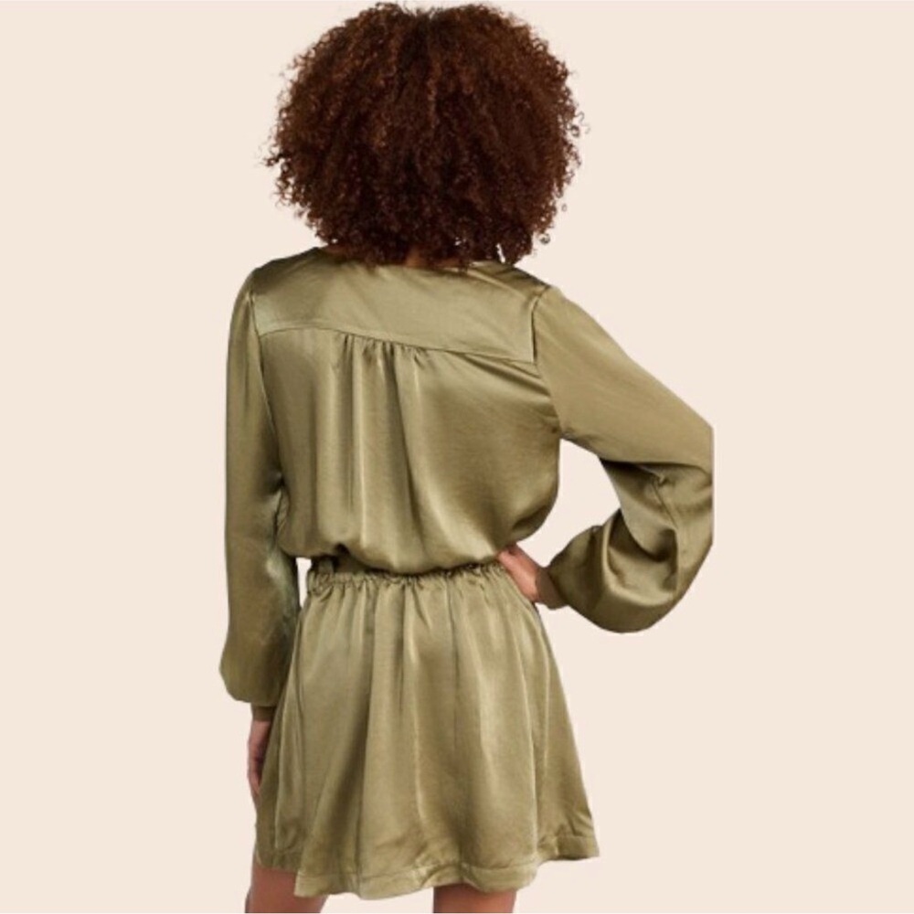 RAMY BROOK - Kristi Satin Belted Mini Dress M - Picture 5 of 14